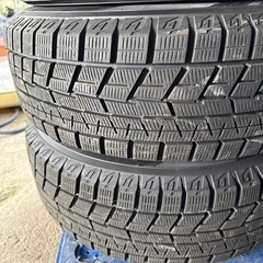 バリ山 2022年 ヨコハマ スタッドレスタイヤ アルミホイール 195/65R15 アイスガードiG60 PCD114.3 ハブ径72mm 15インチ 6J マークⅡ使用の画像