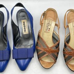 ij3451HI ブーツ サンダル 6点 まとめ サイズ約22～23cm renoma LOPEZ Pittti 銀座東京 Washinqton 靴 レディース ヒール ショート ロングの画像