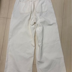 GUデニムワイドパンツの画像