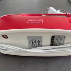 電動ハンドミキサーミラクルス RED パール金属の画像