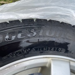 交渉中　アルミホイール付 スタッドレスタイヤ 155/65R14　4本セットの画像