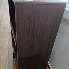 ★リユースのサカイ水戸店★レンジ台ダークブラウンH94×D37×W50クリーニング済みMT5900の画像