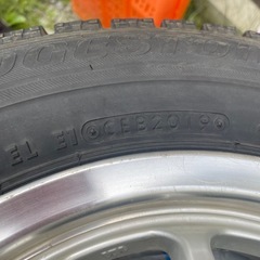 交渉中　アルミホイール付　スタッドレスタイヤ 145/80R13 4本セットの画像