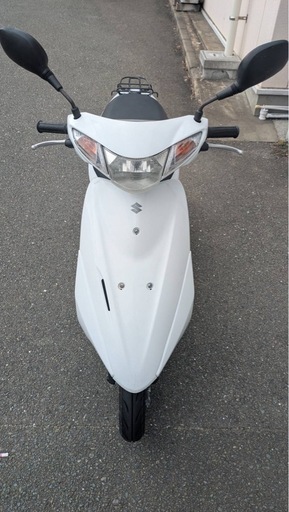 取引中！値下げします！中古スズキ原付バイク-タイヤ新品整備済み