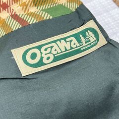 ij5831HI 寝袋 2点  グリーン ogawa tent 小川テント シュラフ アウトドア用品 キャンプ 災害 収納袋付 動作未確認の画像