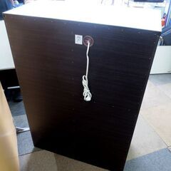 幅80cm ニトリ ミドルレンジボード 高さ115cm キッチン収納 食器棚 ダークブラウン 札幌 北20条店の画像