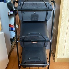 ゴミ箱 3段 キャスター付きの画像