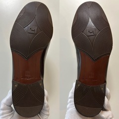 MARELLIマレリー6176ローファーモカシンシューズスリッポンシューズ ビジネスシューズ レザーシューズ くつ クツ 革靴 紐なしシューズ 紐なし靴紳士靴メンズ男性用ダークブラウン焦げ茶色25.5センチ3E EEE箱日本製国産国内製メイドインジャパンの画像