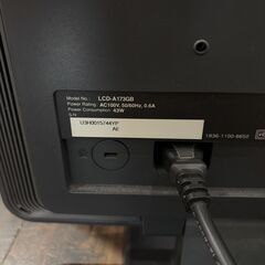 I・O DATA 17インチ ディスプレイ LCD-A173GBの画像