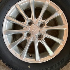 ダイハツ純正ホイール　ブリヂストンスタッドレス　VRX2 2022 2019 バリ山　イボありあり　155/65/14155/65/14の画像