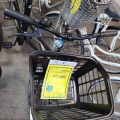 J1651【リユースのサカイ柏店】asahi　アサヒサイクル　シティサイクル　offiche　ダイナモライト　ブラック★店頭にて試乗可★ 簡易クリーニング済　　 中古自転車 　流山市  松戸市 我孫子市 鎌ヶ谷市 船橋市 守谷市 取手市　の画像