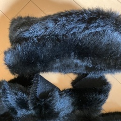 手芸材料　フェイクファーテープ　黒合計3mの画像
