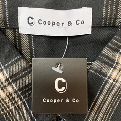 Cooper & Co シャツ チェック柄 長袖 メンズ XS カジュアルの画像