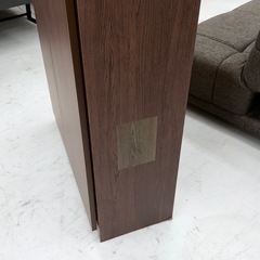 【美品‼️】便利♪ 80cm幅薄型シューズボックス 下駄箱 玄関収納家具 コンセント付き 木目調ブラウン♪の画像