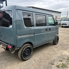 法定整備、車検2年付き❗️ エブリイ　660PCハイルーフ4WD 修復歴なし　全塗装　リフトアップ　　ローン可能の画像