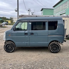 法定整備、車検2年付き❗️ エブリイ　660PCハイルーフ4WD 修復歴なし　全塗装　リフトアップ　　ローン可能の画像