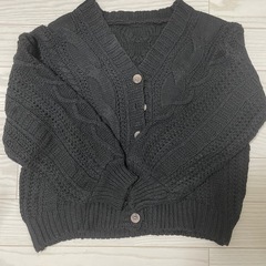カーディガン 黒 新品 未使用 羽織 ブラックの画像