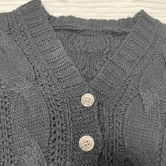 カーディガン 黒 新品 未使用 羽織 ブラックの画像