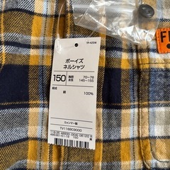 新品　ネルシャツ　150センチ
の画像