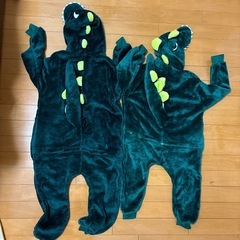 恐竜コスプレお揃い110cmと120cmの画像