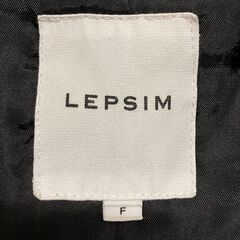 LEPSIM（レプシム）キルティングロングジャケット（ブラック）レディース・Fサイズの画像