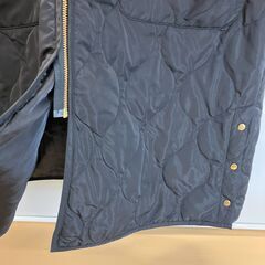 LEPSIM（レプシム）キルティングロングジャケット（ブラック）レディース・Fサイズの画像