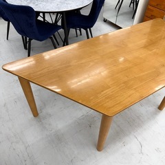 【お買い得‼️】高級♪ カリモク家具 180cm幅ダイニングテーブル 4人掛け 食卓 木製ナチュラルブラウン♪の画像