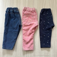 【お得】ボトムス80まとめ売り３点セット保育園着の画像