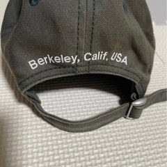 USA ノースフェイス キャップ　刺繡ロゴ　カーキ　男女兼用の画像