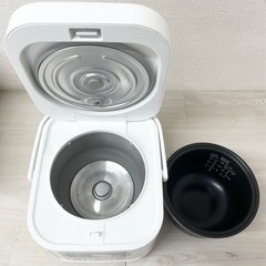 【中古品】ニトリ NITORI マイコン炊飯ジャー 3合炊き ティニー3 SN-A5 ホワイト 2021年製 単身向け 一人暮らし 炊飯器 キッチン家電の画像