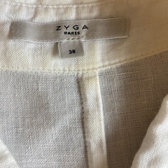 ZYGA シャツワンピース ワンピース シャツ 38 白の画像