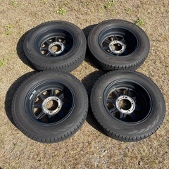 XTREME-J スタッドレスタイヤ 175/80R16 ホイール4本セット ジムニーJB6464の画像