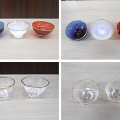 未使用 HARIO ハリオ 冷酒器セット 地炉利 お猪口×5個 佐々木クリスタル 趣味の器 苫小牧西店の画像
