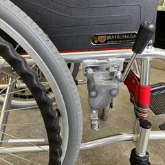 中古品　松永製作所　アルミ製スタンダード車いす　AR-201B 自走型の画像