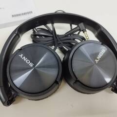 【未使用に近い】SONY MDR-ZX310/ヘッドホン/ブラック/有線の画像