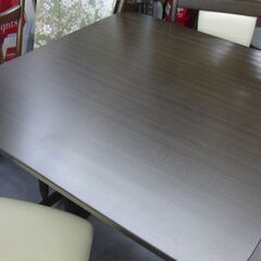2人掛け ダイニングセット ブラウン 木目 ニトリ DT GV 80 DBR ダイニングテーブル 80cm 回転式ダイニングチェア×2 NITORI 食卓 椅子 2人用 札幌 手稲の画像