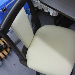 2人掛け ダイニングセット ブラウン 木目 ニトリ DT GV 80 DBR ダイニングテーブル 80cm 回転式ダイニングチェア×2 NITORI 食卓 椅子 2人用 札幌 手稲の画像
