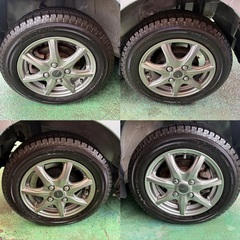 平成25年式 ダイハツ ミラ  1年保証付き‼️ヨコハマアルミホイール タイヤバリ溝スタッドレス‼️車検付き‼️の画像