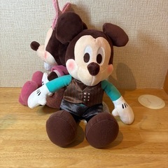 新品・未使用　ミッキー&ミニー　ルビー&ミントショコラペアぬいぐるみの画像