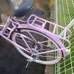 J1658【リユースのサカイ柏店】シティサイクル　precieux　プレシウ　6段変速　ダイナモライト　ピンク★店頭にて試乗可★ 簡易クリーニング済　　 中古自転車 　流山市  松戸市 我孫子市 鎌ヶ谷市 船橋市 守谷市 取手市　参考価格29,980円の画像