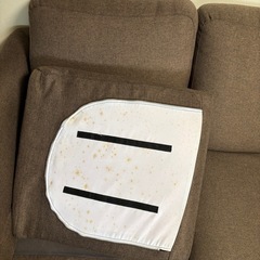 3人掛けソファーニトリ焦げ茶色の画像