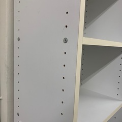 ホワイト　本棚の画像