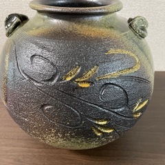 信楽焼　花瓶の画像