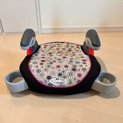 GRACO チャイルドシート ジュニアシート 花柄 カップホルダー付きの画像