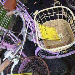 J1659【リユースのサカイ柏店】キッズ自転車　プリンピング　オートライト　パープル★店頭にて試乗可★ 簡易クリーニング済　　 中古自転車 　流山市  松戸市 我孫子市 鎌ヶ谷市 船橋市 守谷市 取手市の画像