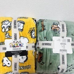 コストコブランケット　スヌーピーPeanuts大判ひざ掛け セットの画像