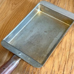 丸新 銅製卵焼き器 12㎝ 木製持ち手の画像
