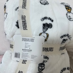 コストコブランケット　スヌーピーPeanuts大判ひざ掛け セットの画像