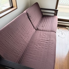 シングルサイズ 折りたたみ式ベッド（ブラック）使用感あり・引き取り限定【横浜市磯子区】の画像