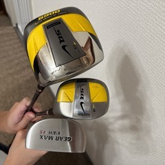 【ナイキ レディース ゴルフクラブセット一式】初心者〜中級者向け／すぐにラウンドデビュー可！／adidasキャディバッグ付きの画像